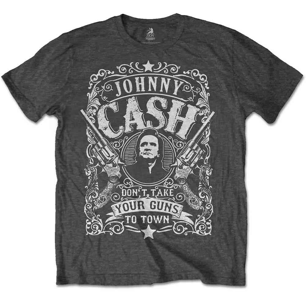 Johnny Cash Don't Take Your Guns To Town Grey Official T-Shirt