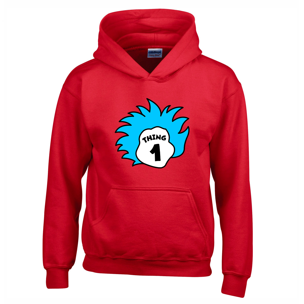 Thing 1 The Cat In The Hat Inspired Kids Book Day Hoodie