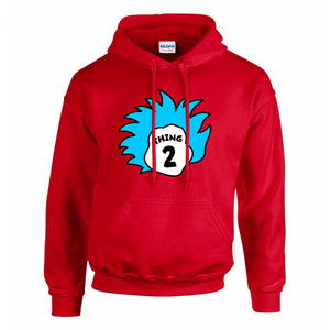 Thing 2 The Cat In The Hat Inspired Adults Book Day Hoodie