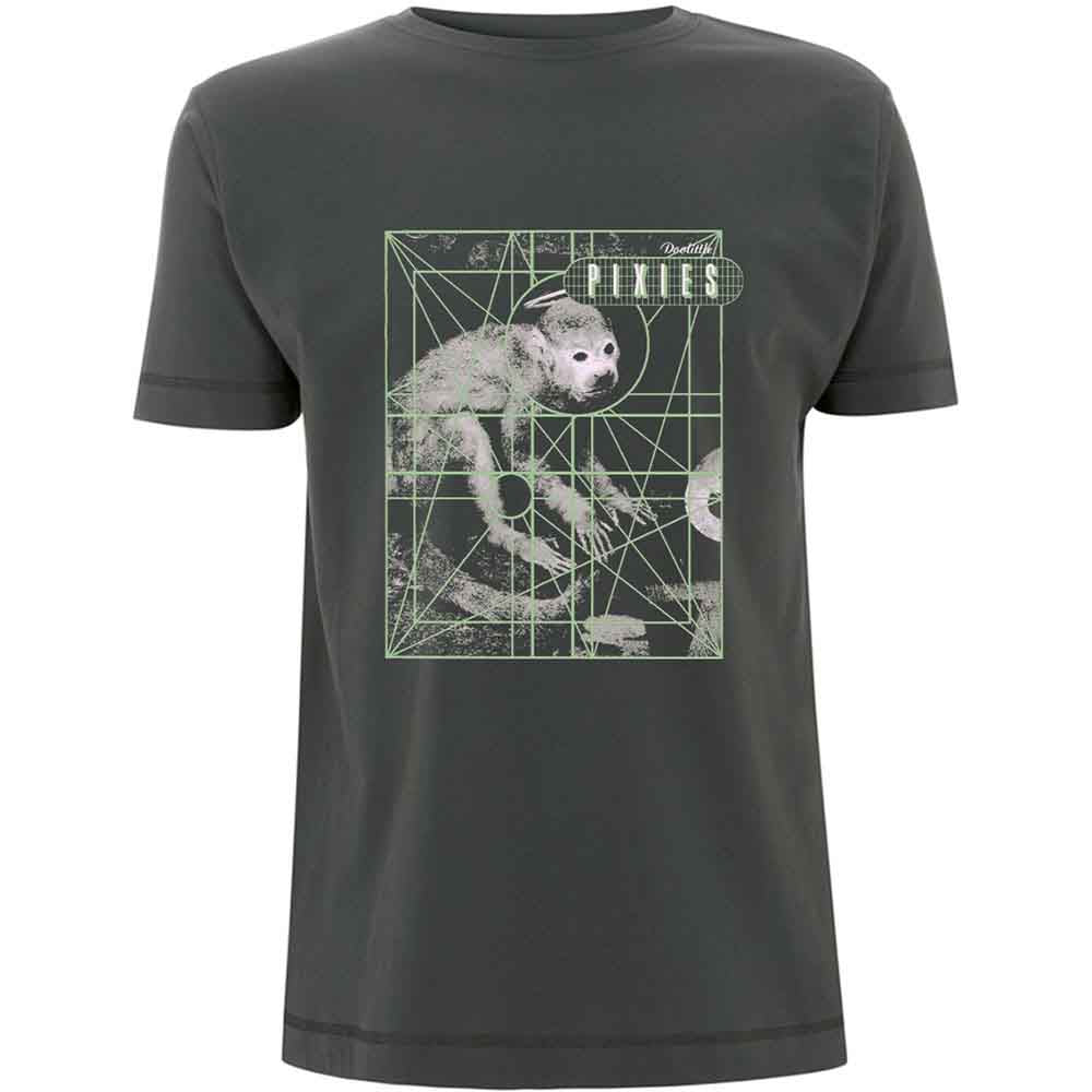 Pixies Unisex Monkey Grid Official T-Shirt