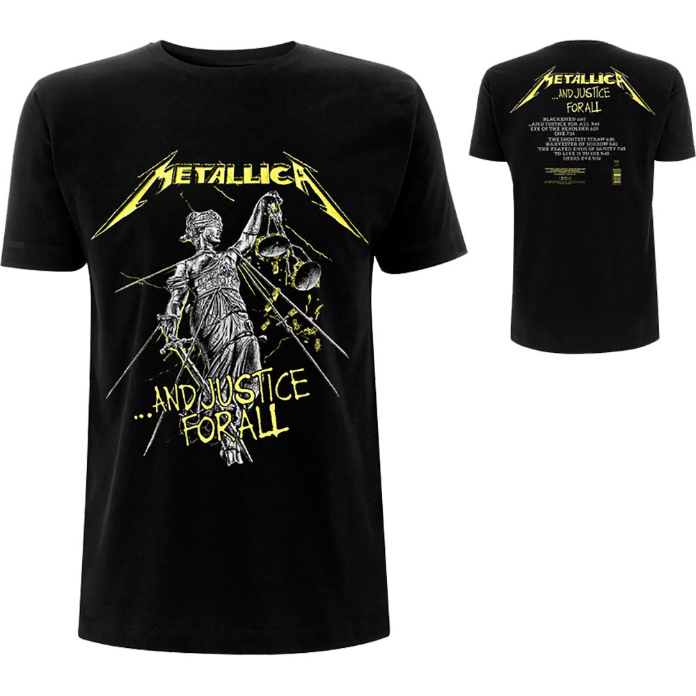 Metallica And Justice For All Tracks (Back Print) Official T-Shirt ...