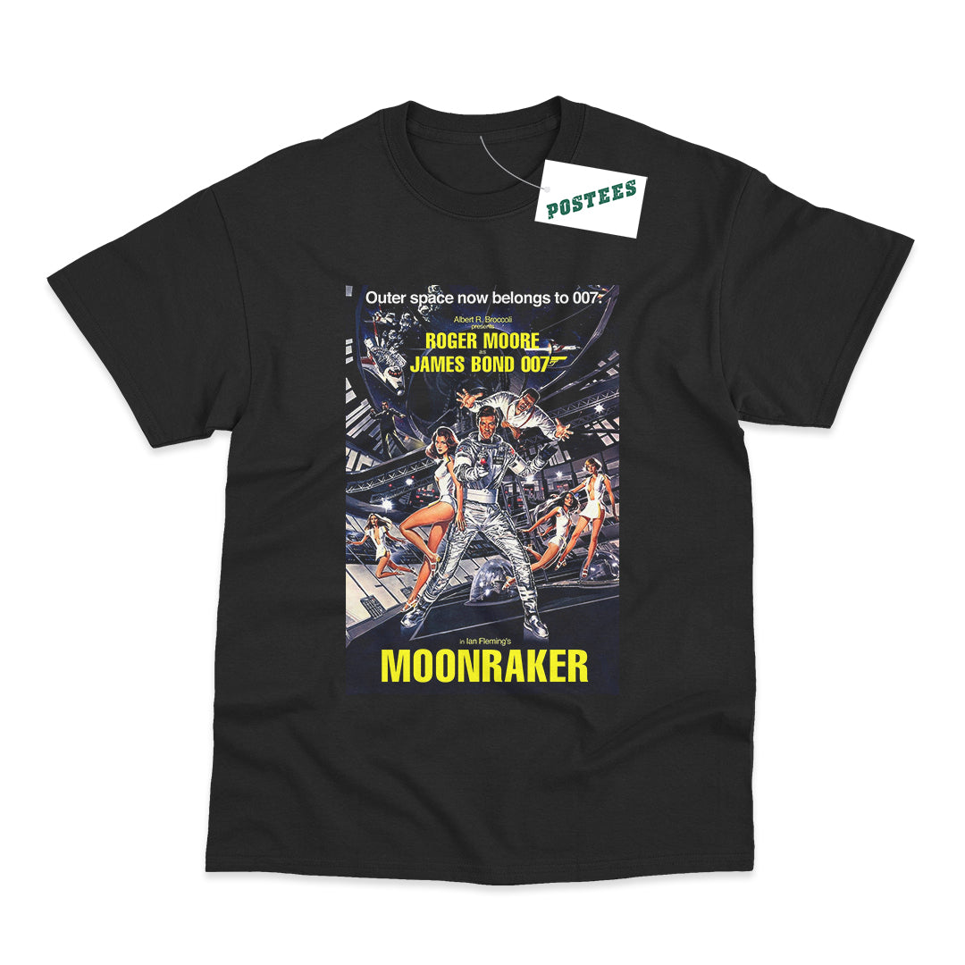 James Bond Moonraker Movie Poster T-Shirt – Postees